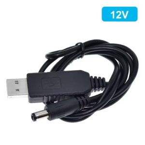 Кабель-перетворювач USB/5,5x2,1mm 1m 12V - OLD